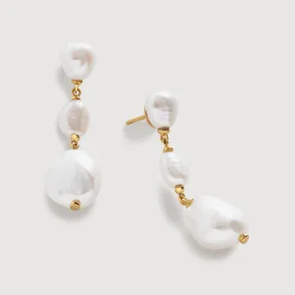 ピアス Tory Burch Ivory Pearls Earrings Pearl Stud Earrings: Women's Designer Earrings | Tory Burch