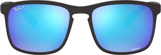 Ray-Ban Chromance square-frame sunglasses - men - Acetate - 58 - Black