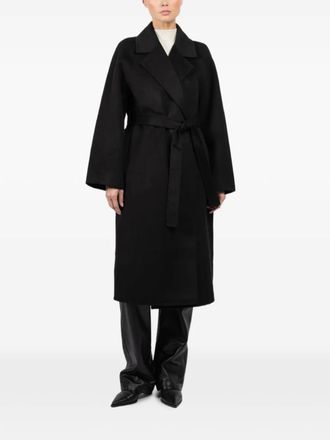 Lara belted coat - Zwart