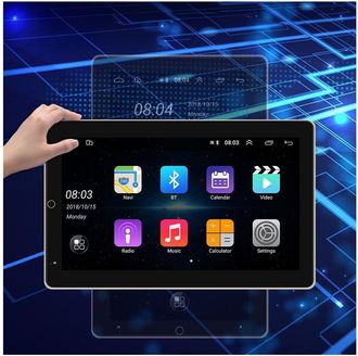 Trade Shop Trade Shop - Autoradio Girevole Android 10 Radio Mp5 Player Bluetooth Wifi Gps Mirror Link