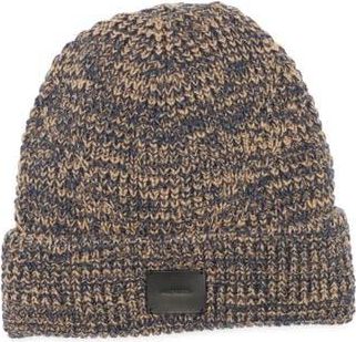 AllSaints Angled Stitch Marled Beanie in Tan Multi at Nordstrom Rack