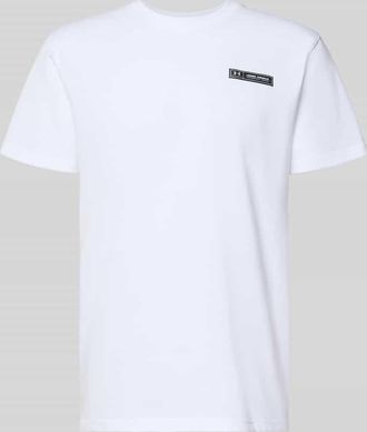 Under Armour Regular Fit T-Shirt mit Logo-Applikation in Weiss, Gr&ouml;&szlig;e XXXL