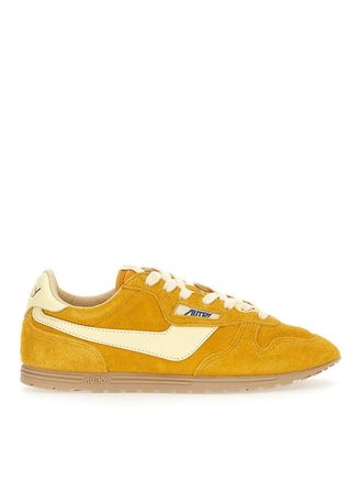 Autry Windspin suede and leather trainers