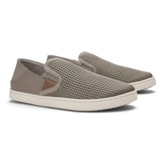 Olukai Womens Pehuea Mid Casual Shoes In Taupe Grey/taupe Grey