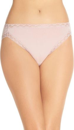 Natori Bliss Cotton French Cut Briefs in Rose Beige at Nordstrom, Size Xx-Large