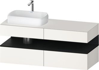 Duravit Duravit - Qatego Consola Mueble Bajo Lavabo, 2 Cajones, 2 Cajones
