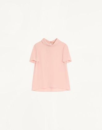 Valentino Top In Georgette Donna ROSE 48