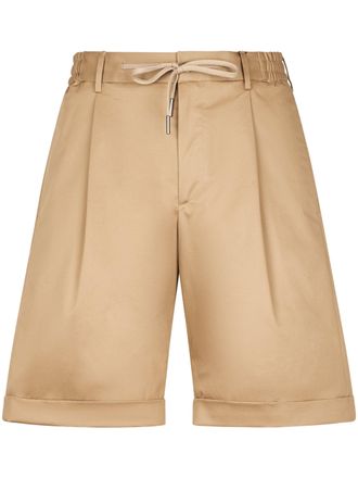 Tagliatore Tailored Bermuda Shorts with Drawstring Waist