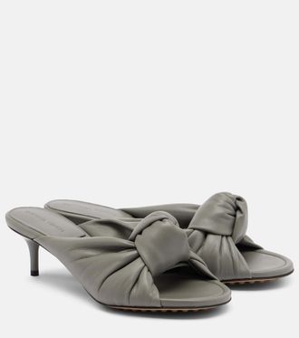 Bottega Veneta Cherry Knot leather mules