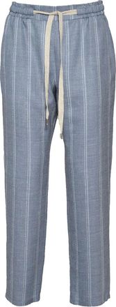 Barba Pantaloni a righe con coulisse - Blu