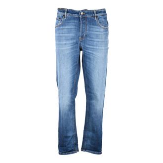 Pantaloni Torino Rechte jeans - Heren - Jeans - Blauw - Maat: W38 Katoen