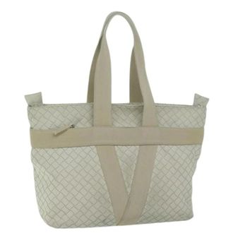 Bottega Veneta Pre-owned Tote Bags, female, White, Size: ONE SIZE Pre-owned Tote Bag