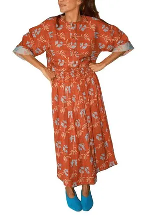 Ace & Jig Rara Reversible Midi Skirt in Birdcage at Nordstrom, Size X-Small