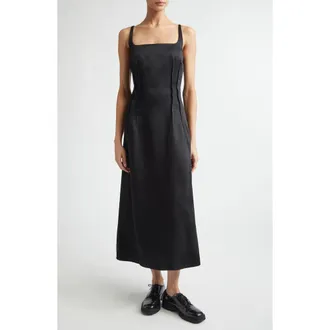 Nellie Partow Beacon Tank Dress in Black at Nordstrom, Size 12
