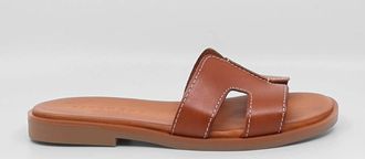 Pavement Womens Pam Leather Sandals In Tan