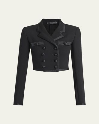 スーツ DOLCE  GABBANA Women Suit Jackets F27DIT FQOAB S8100 GREY Short single-breasted lamé bouclé jacket in Multicolor for