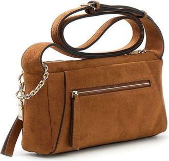 Guess Womens Crossbody Bag Cognac Polyester Crossbody-bags