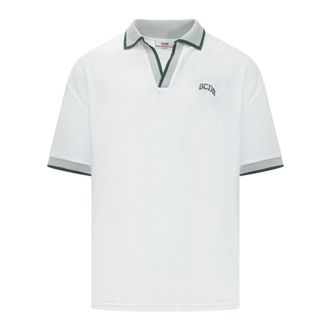 GCDS Polo Shirts, male, White, Size: XL Logo Lounge Polo SS