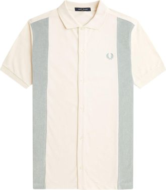 Fred Perry Cotton Piquet Polo Shirt With Towel Inserts-Uomo
