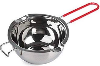 OEM Cacerola Doble Acero Inoxidable Mango Resistente Calor Derretir Chocolate, Caramelos Velas Inoxidable 18/8, Capacidad 2 Tazas, Conexi&oacute;n