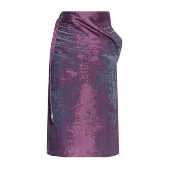 Diesel Midi Skirts, female, Purple, Size: W24 De-Sira-Fsi Skirt
