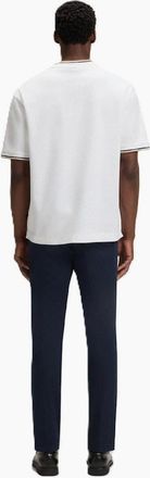 HUGO BOSS Mens Crew Neck Short Sleeve Regular Fit T-Shirt - White - Size: 44