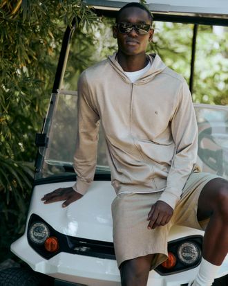 Vuori Clothing Ponto Full Zip Hoodie | Truffle Heather | Medium