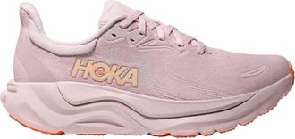 Hoka One One Womens Arahi 8 Running Shoes In Lilac Cream / Neon Cantalope