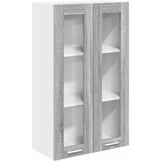 vidaXL Mueble Colgante Con Almacenamiento Gris Sonoma 60 X 31 X 100 Cm Vidaxl