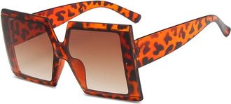 Generic Square Large Frame Mens Sunglasses Outdoor Womens Vacation Driving Sun Glasses(Multi-colored)