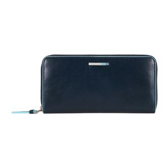 Piquadro Three-gusset Zip Wallet - female - Piquadro - Wallets & Cardholders - Blue - ONE SIZE - Accessories