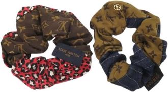 Louis Vuitton Pre-owned Silk Scrunchie - Dames - Vintage Accessoires - Veelkleurig - ONE Size - Vintage