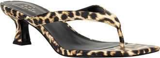 Shushop Franny Kitten Heel Flip Flop in Leopard Print at Nordstrom, Size 8.5