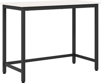 vidaXL Mesa 100 X 50 X 77 Cm Madera Ingenierizada Y Acero Vidaxl