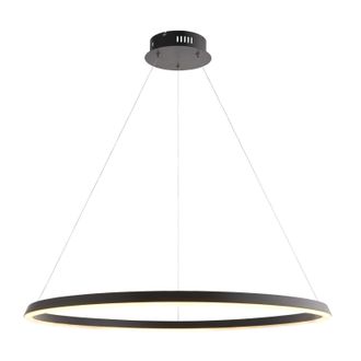 Loops Ceiling Pendant Light - Matt Black & White Silicone - 45W LED - Bulb Included