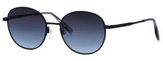 Tom Tailor Sonnenbrille TOM TAILOR Modell 675000, Damen, blau, metallic, Sonnenbrillen Sonnenbrille, Form Rund, Logoschriftzug auf B&uuml;gel, Metallfassung