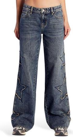 PacSun Casey Low Rise Baggy Jeans in Medium Indigo at Nordstrom Rack, Size 22