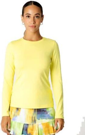 Sofibella UV Colors Womens Long Sleeve Tennis Shirt in Sunshine at Nordstrom, Size X-Small