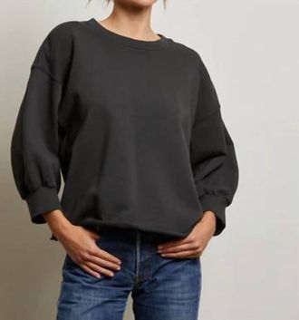 perfectwhitetee Niall Crewneck Sweatshirt In Vintage Black