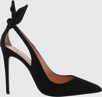 Aquazzura D&eacute;collet&eacute; Bow Tie Aquazzura in camoscio