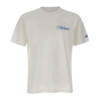 MC2 Saint Barth Portland Cotton T-Shirt With Front Print - male - MC2 Saint Barth - T-Shirts - White - 2XL - Tops