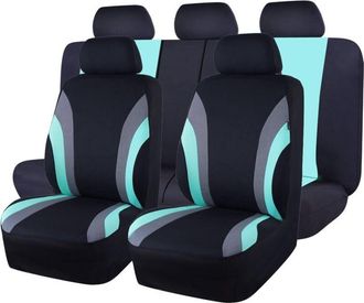 OEM Fundas Universales Para Asientos De Coche Sport Cloth, 11 Piezas, 100 % Transpirables, Espuma Compuesta De 5 Mm En El Interior, Compatibles Con Airbag