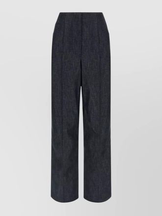 Fendi denim wide-leg trousers