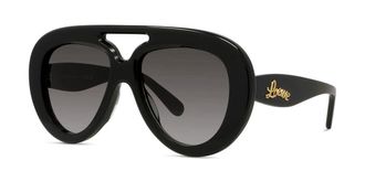 Loewe LW40144U 01B Mens Sunglasses Black Size 55