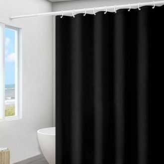 OEM Cortina De Ducha De 180x180 Cm, Eva, Gris Oscuro, Impermeable, Resistente Al Moho, Cortina Para Ba&ntilde;era O Ba&ntilde;o