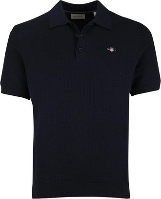 GANT Tops, Heren, Blauw, M, Polo Shirts