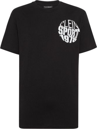 Plein Sport logo-print cotton T-shirt - men - Cotton - XXXL - Black
