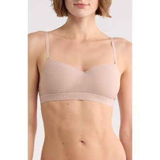 Calvin Klein Sensual Sheer Wire Free Bra in Cedar at Nordstrom Rack, Size Medium
