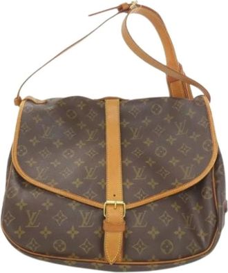 Louis Vuitton Pre-owned Cross Body Bags, female, Brown, Size: ONE SIZE Pre-owned Vintage Monogram Shoulder Bag