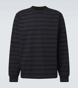 sacai Camiseta de algod&oacute;n a rayas